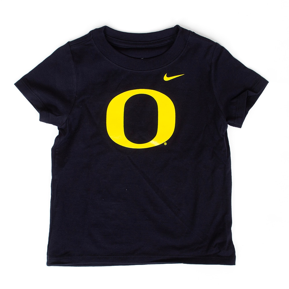 Classic Oregon O, Nike, Black, Crew Neck, Cotton, Kids, Toddler, Football, T-Shirt, 955871